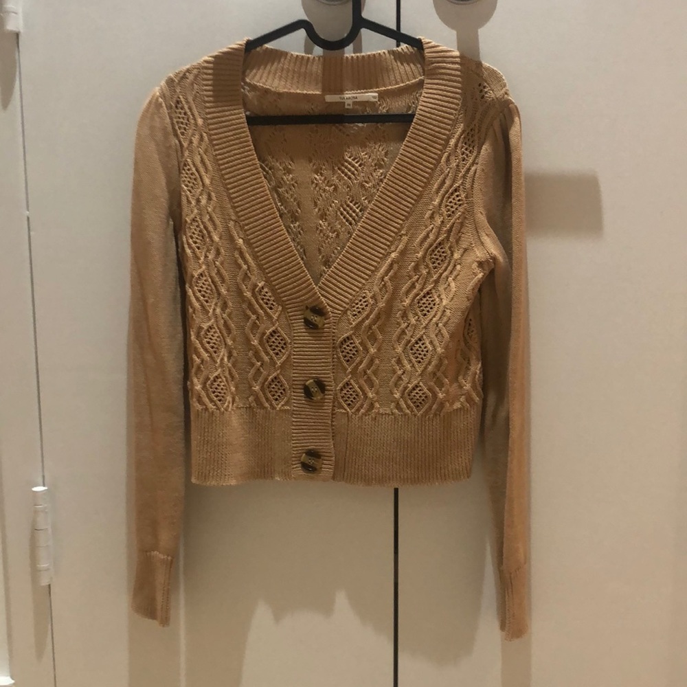Tularosa crop cardigan sweater. Size xs